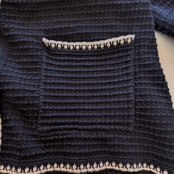 SIMONS CONTEMPORAINE Cropped cardigan Sz MED 100% COTTON ENGRAVED METAL BUTTONS - Picture 4 of 10